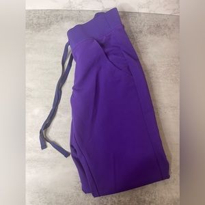 FIGS XXS/P Dark Purple Scrub Bottoms